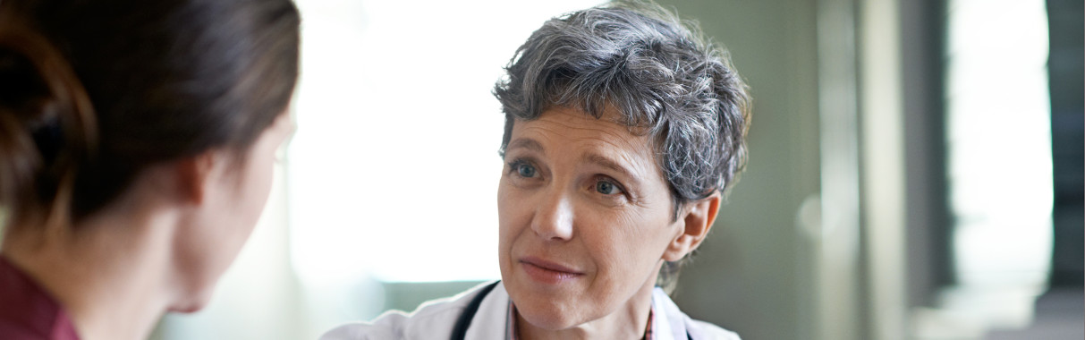 Doctor talking to a patient